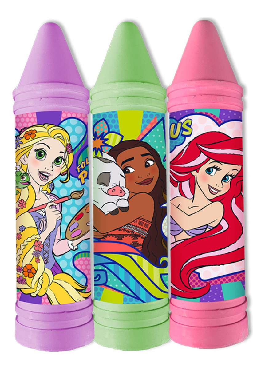 Set Tizas D Piso Gigantes Ja-ru X3 Disney Princesas Y Mickey