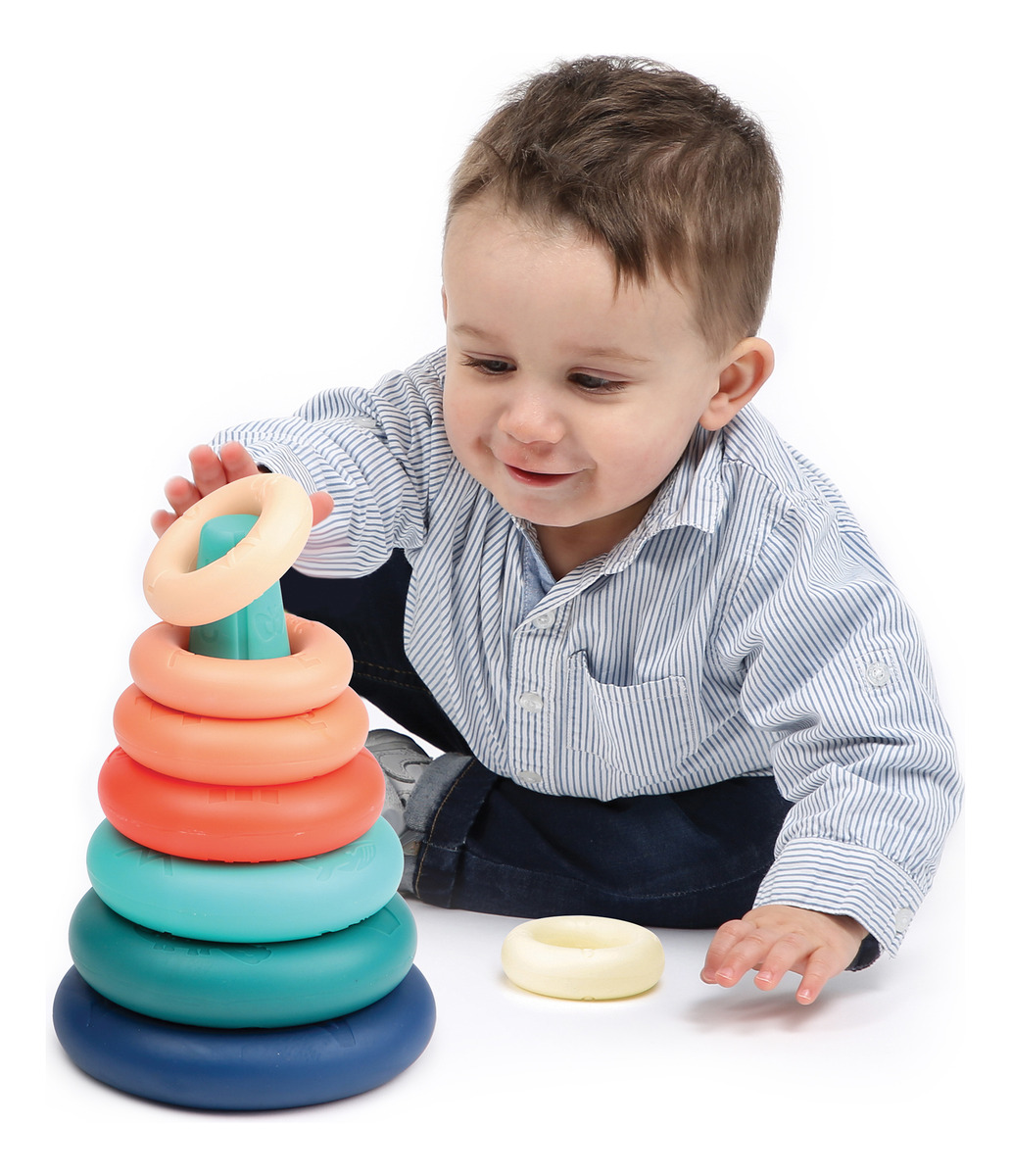 Piramide Aros Almohadilla Educativo Bebe Infantil Ludi Trex