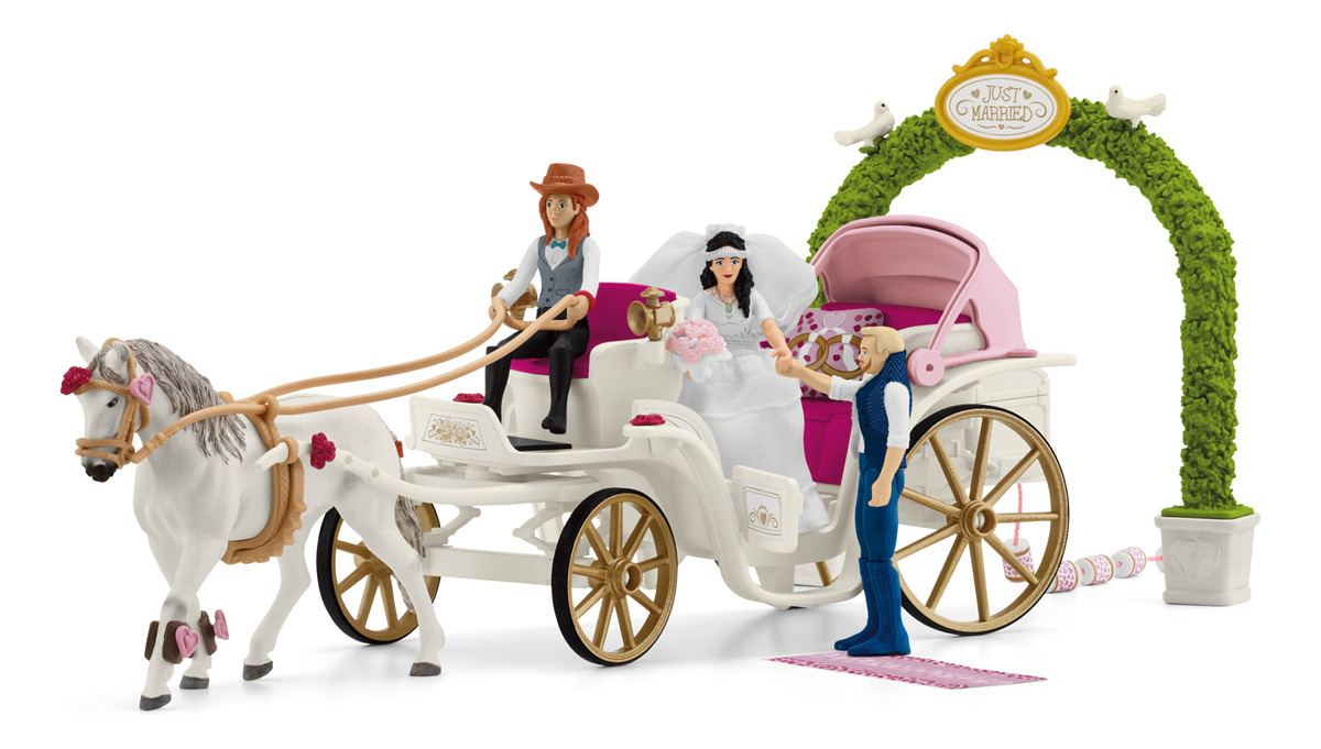 Carruaje Boda Caballos Horse Club Realista Schleich Trex