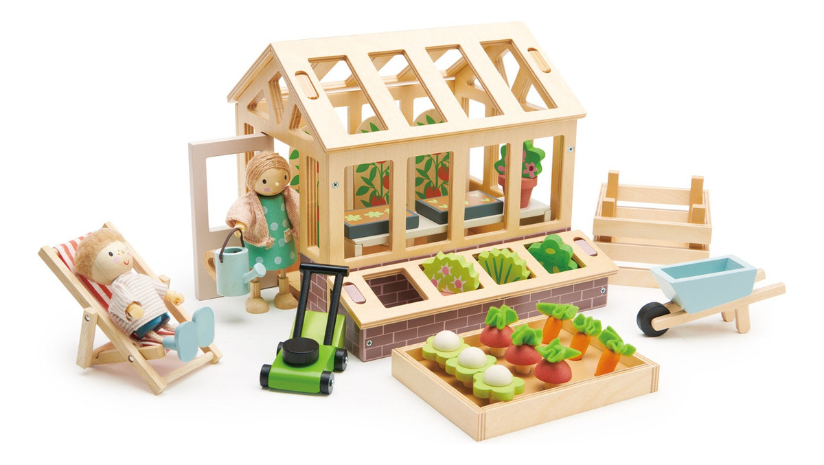 Juguete Niños Invernadero Y Jardin Tender Leaf Madera Trex®