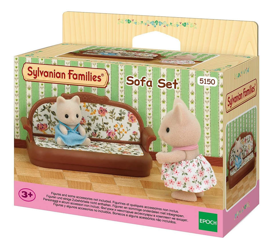 Sylvanian Families Set Sofa Para Living Juguete Niños Trex