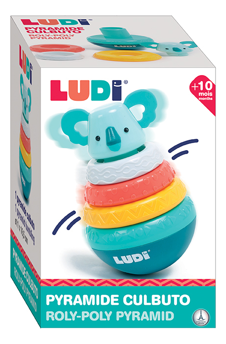 Piramide Culbuto Koala Bebe Eduativo Sensorial Ludi Trex