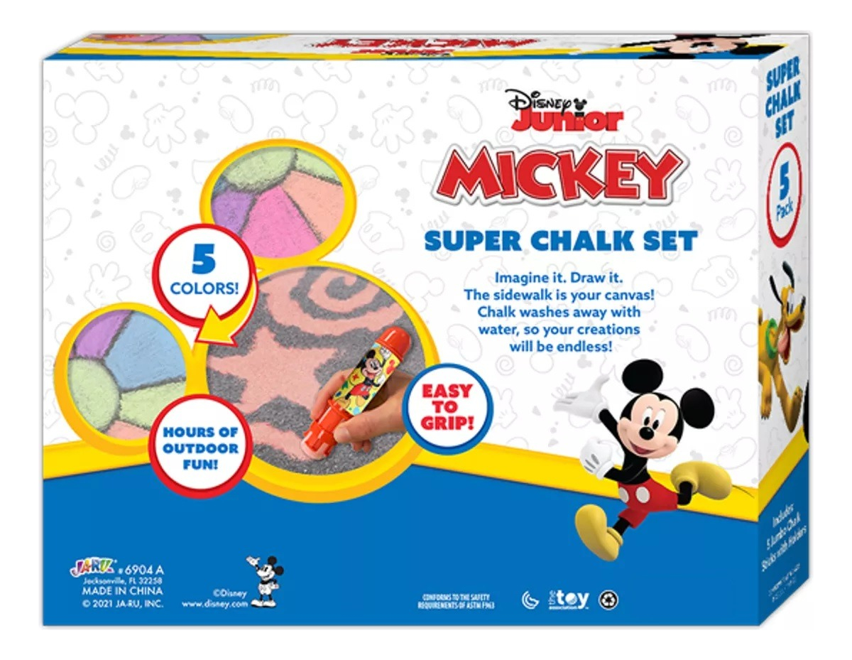 Tizas Jaru X5 Colores Infantil Personajes Disney Y Marvel Tx