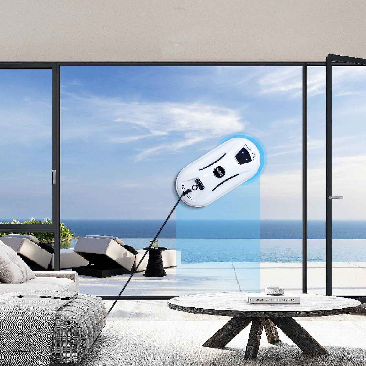 Robot Limpiavidrios Automático Marvo Hwc-003 Remoto Trex