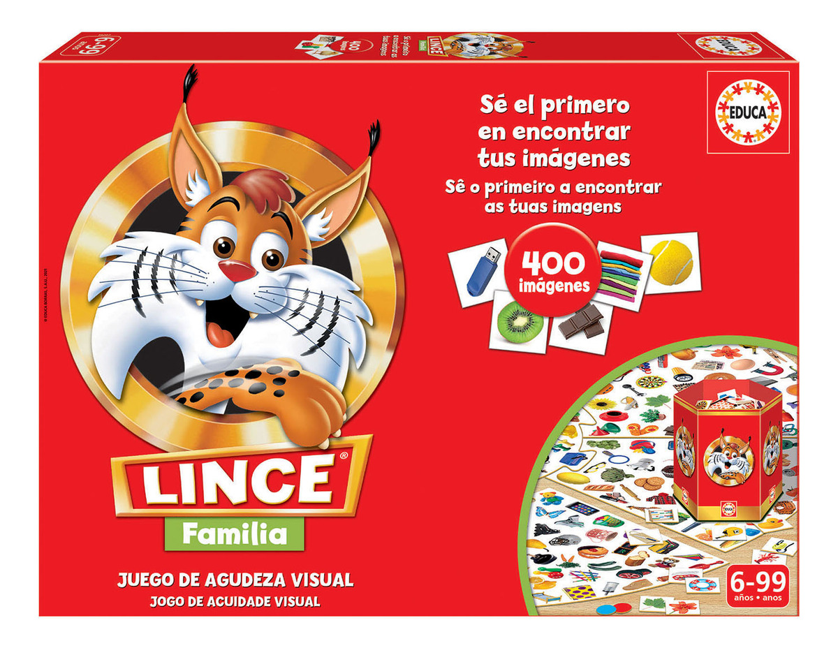Juego Lince Memoria Animales Edición Familia Educa Trex