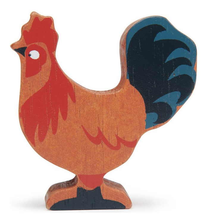 Figura Gallo Gallina Animal Tender Leaf Toys Madera Granja®