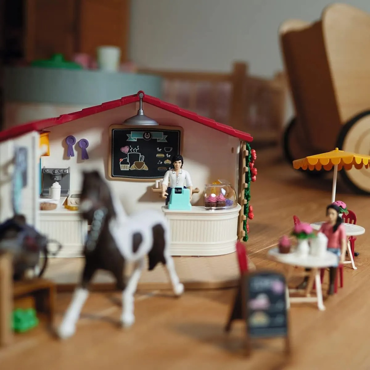 Figura Coleccionable Schleich Cafe Ecuestre 97pcs 5-12 42592