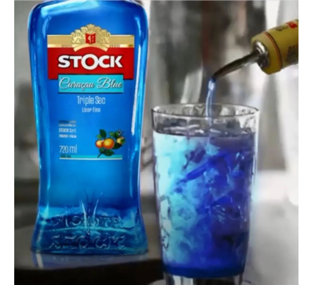 Licor Fino Stock Curacao Blue 720 Ml Cocteles Postres Trex