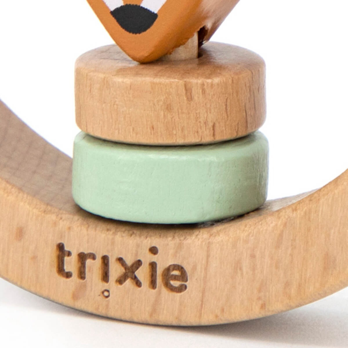 Sonajero Aro Juguete De Madera Zorro Trixie Infantil Trex