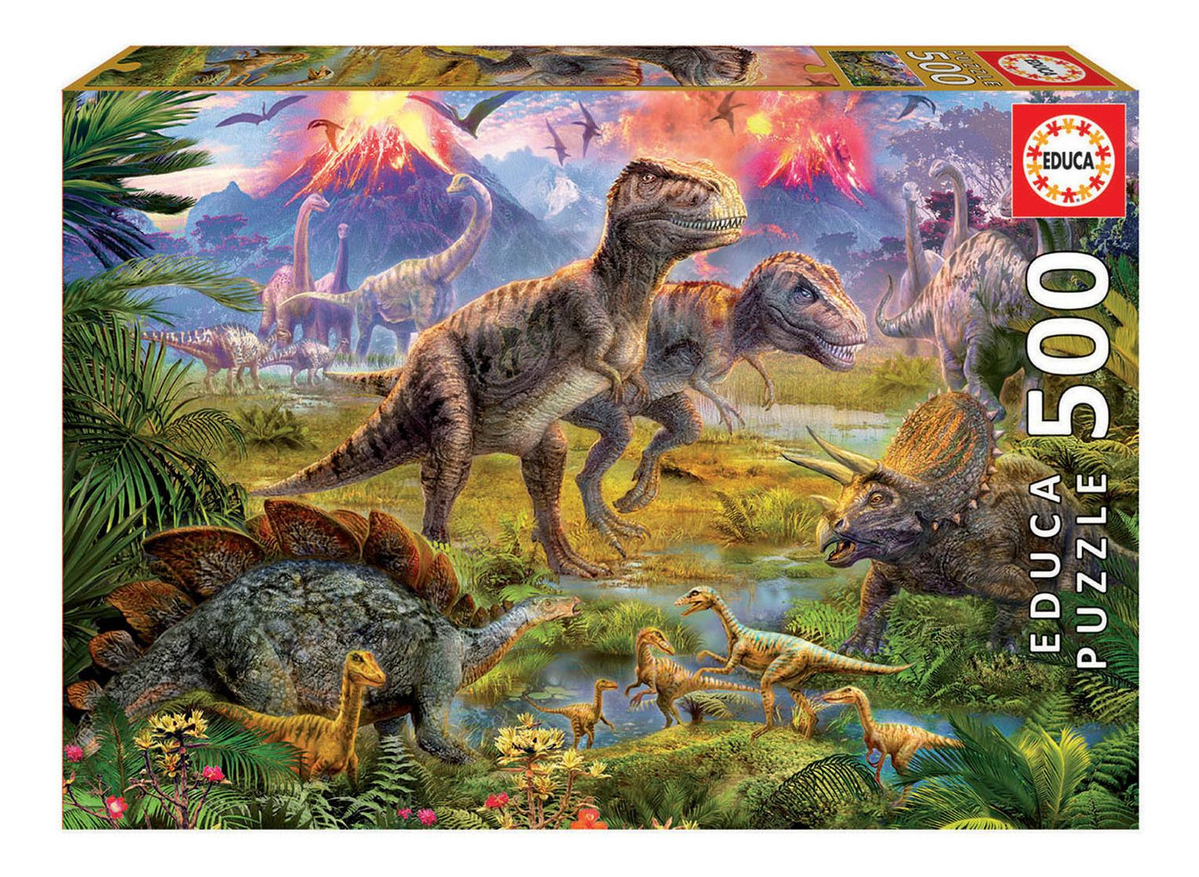 Rompecabeza Puzzle Educa Encuentro Dinosaurios 500 Piezas Tx