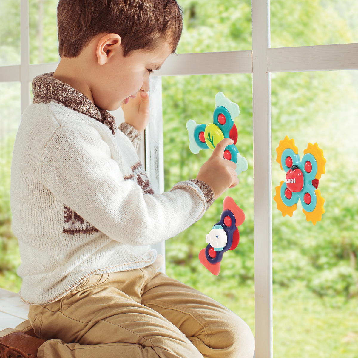 Set Baby Spinners Sensorial Ludi Bebe 10 Meses Calidad Trex