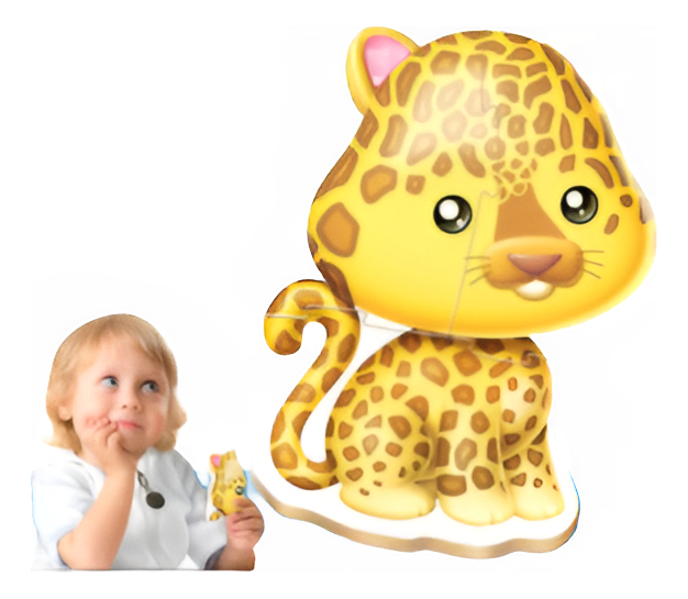 Set Puzzle Leopardo Animales Educa Didactico Rompecabezas Tx