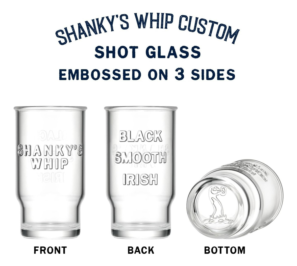 Shankys Shankys Whip Black Irish Whisky Liqueur + 4 Vasos