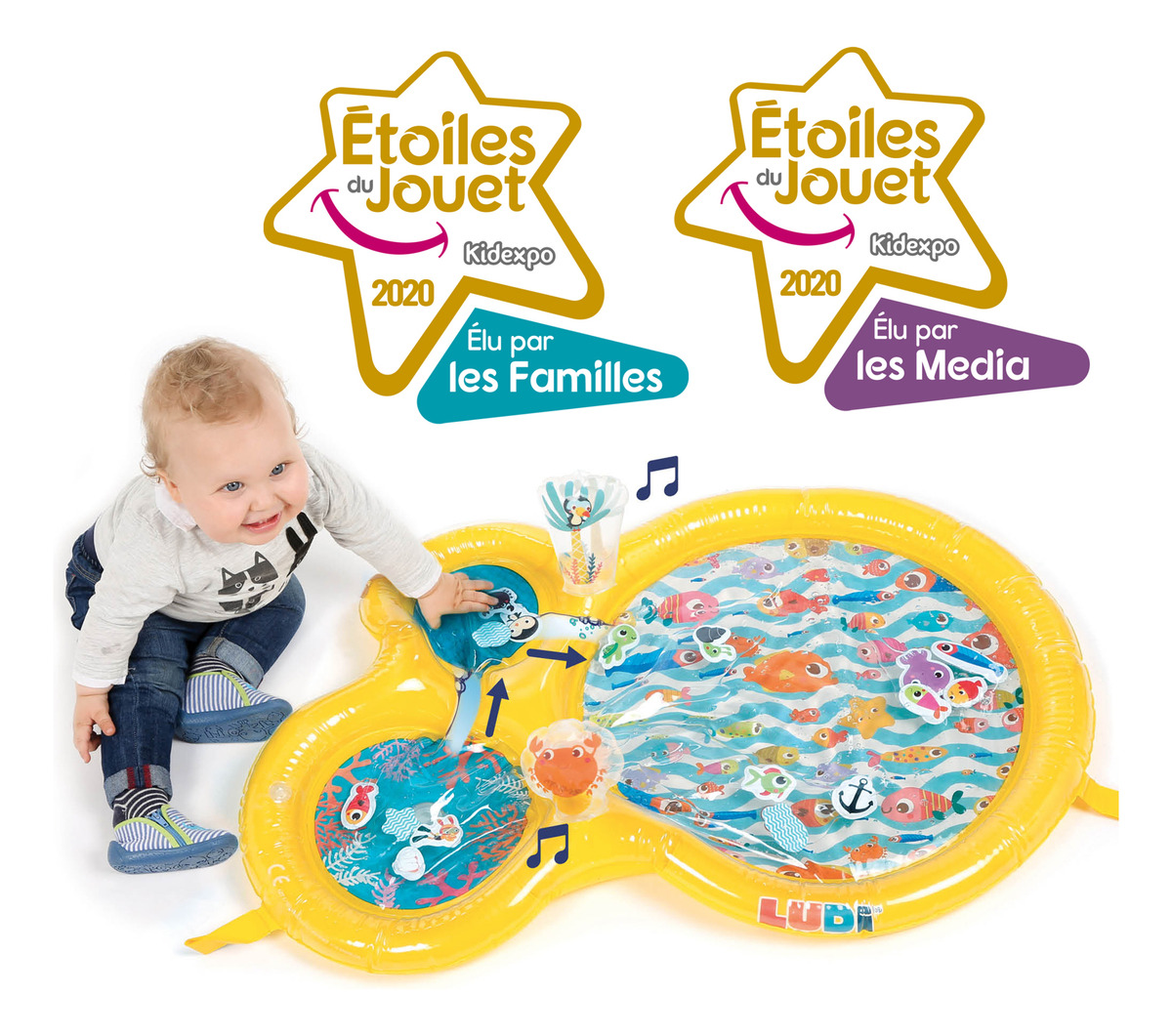 Alfombra Agua Maxi Bebe Ludi Mundo Marino Didactico Trex