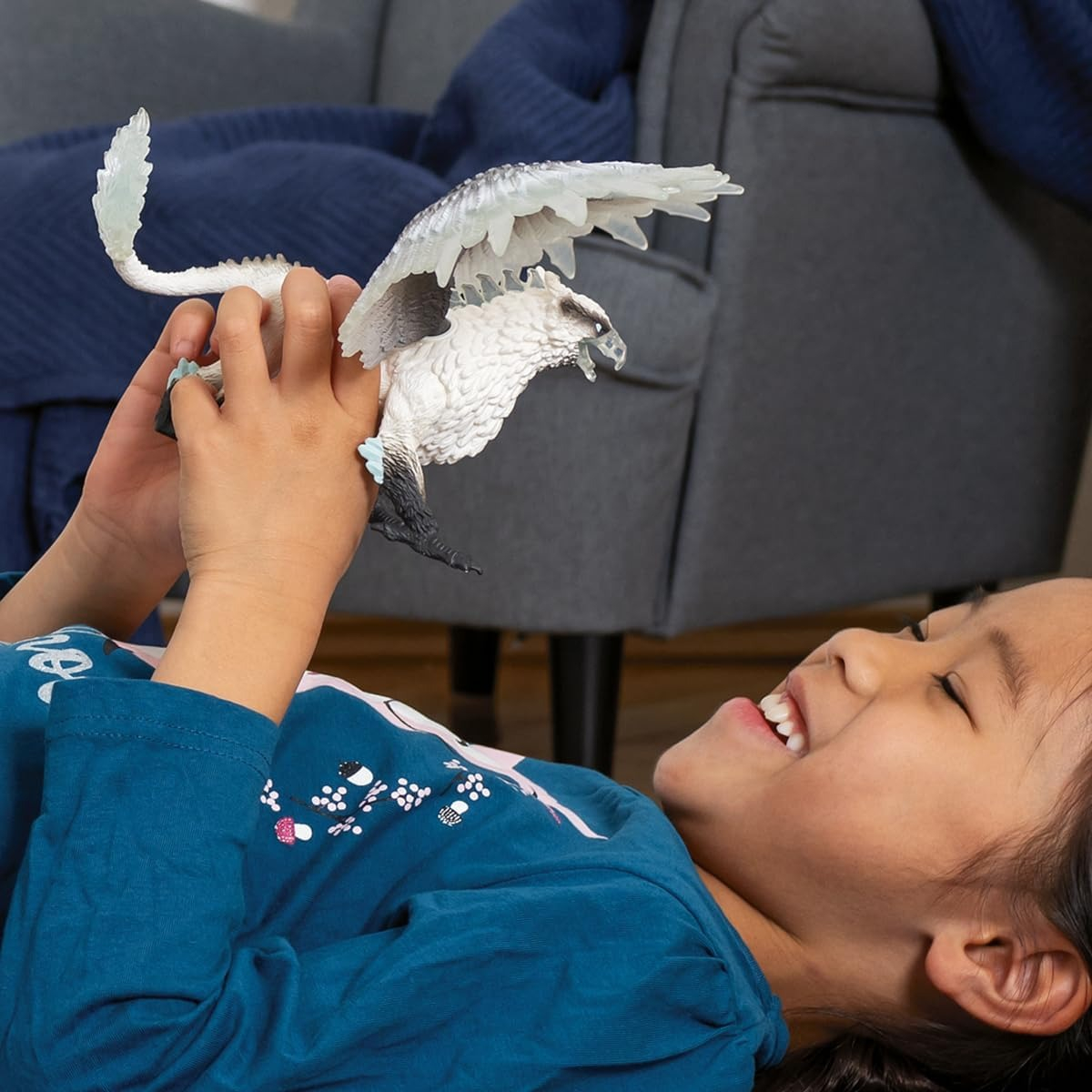 Figura Monstruo Hypogrifo De Hielo Schleich Eldrador Trex
