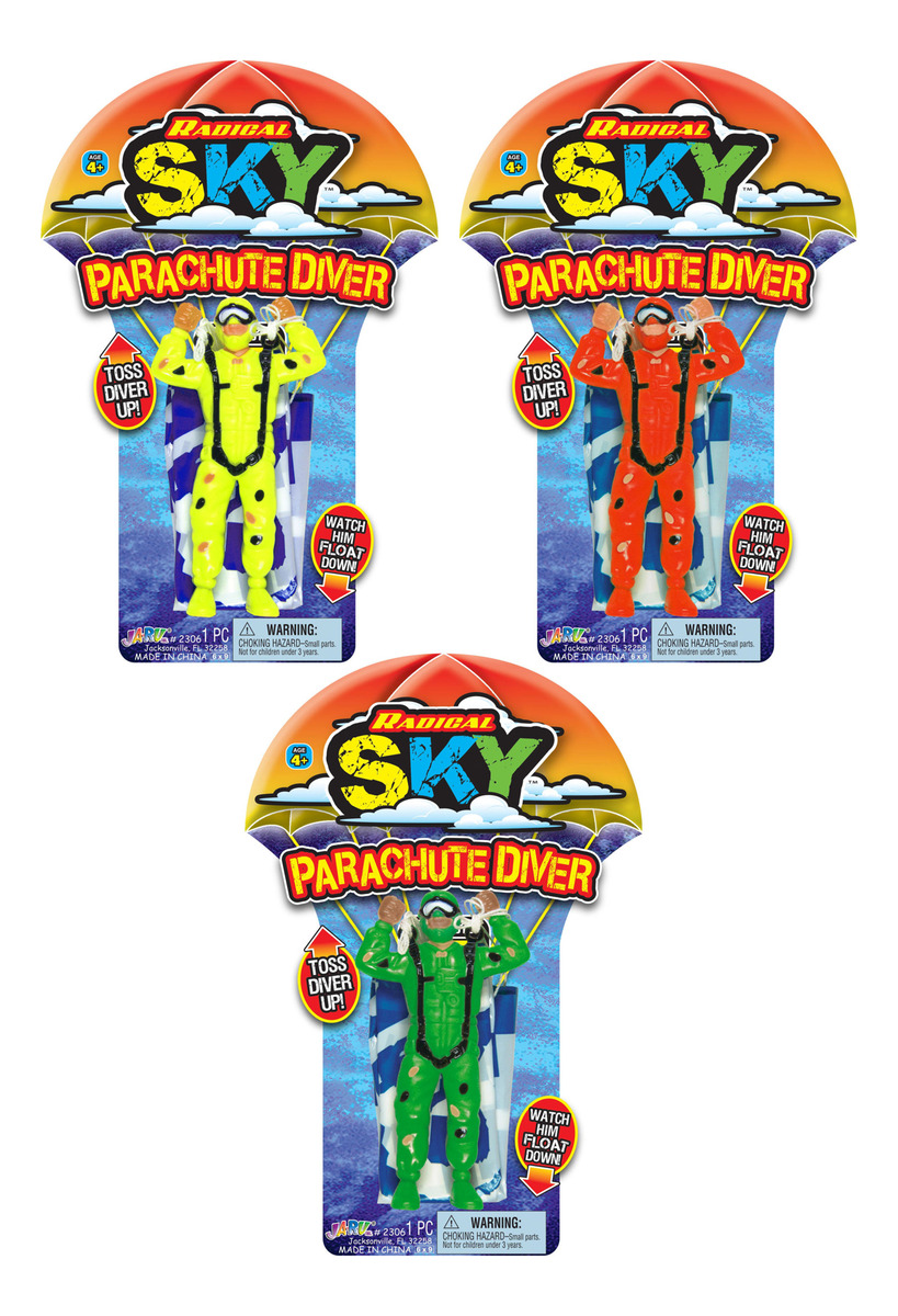 Figura Hombre + Paracaidas Flying Glider Ja Ru Trex
