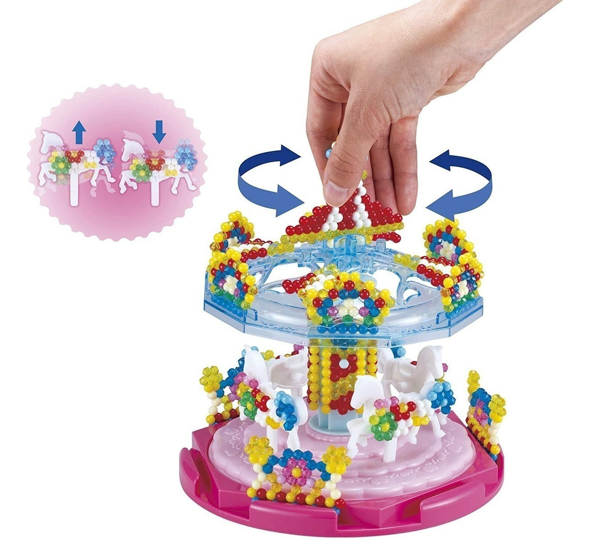 Aquabeads 3d Juguete Infantil Niños Caballos Carrusel Trex