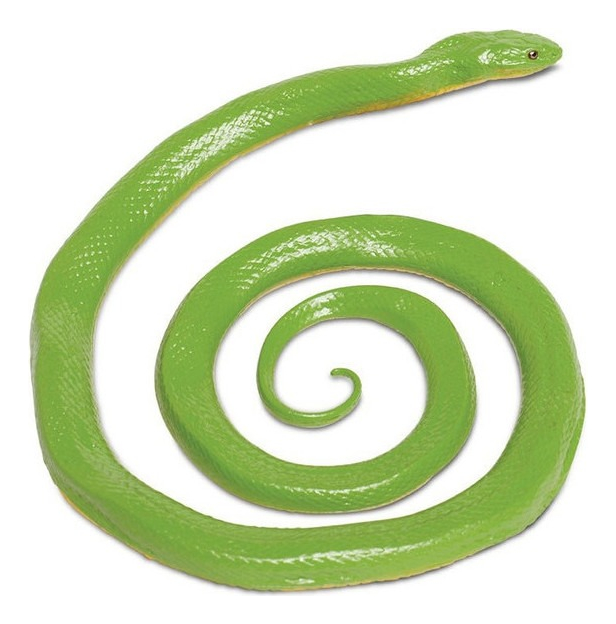Serpiente Snake Verde Figura Safari Muñeco Escala Calidad Tx