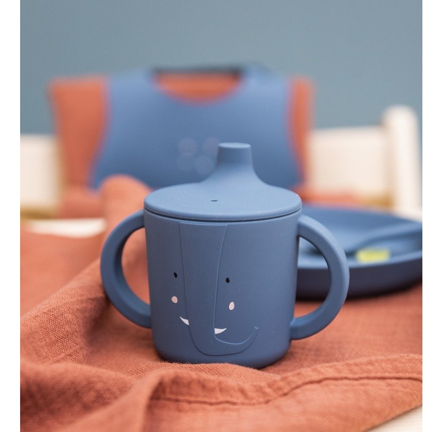 Vaso Aprendizaje Silicona Elefante Color Niños Trixie Trex