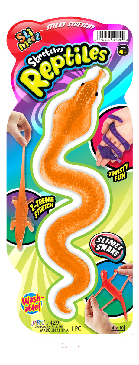Amansaloco Juguete Estirable Serpiente Reptiles Goma Ja-ru