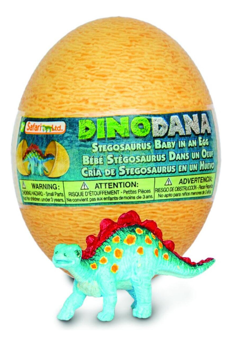 Figura Safari Dino Dana Huevo De Stegosaurus Juguete Trex