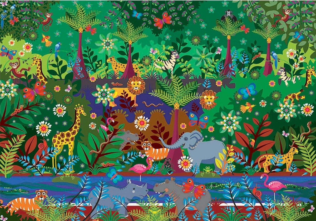 Puzzle Rompecabezas Infantil Selva Jungla 500piezas Educa Tx