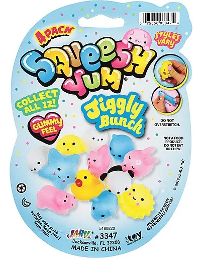 Jaru Jiggly Squeshee Kawai Mini Animalitos X4 Tiktok Trex