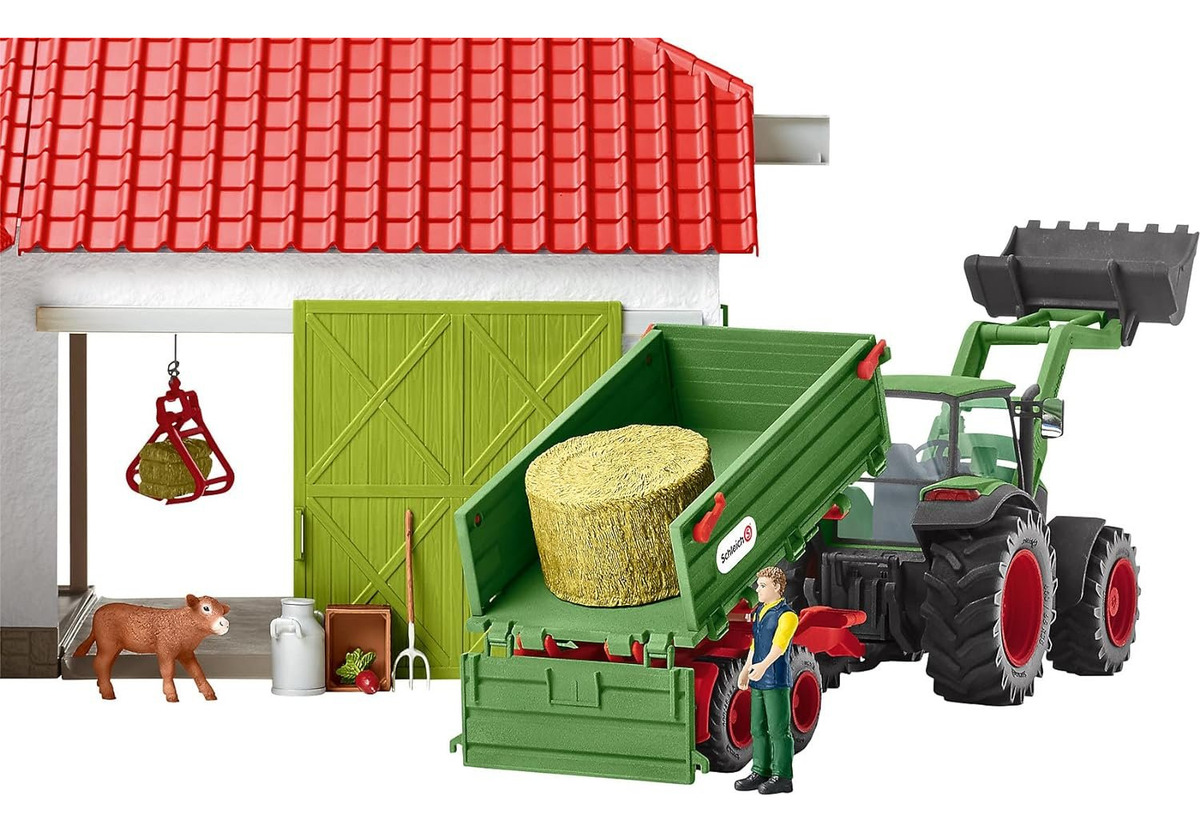 Tractor Remolque Schleich Juguete Niño Diversion Calidad Tx