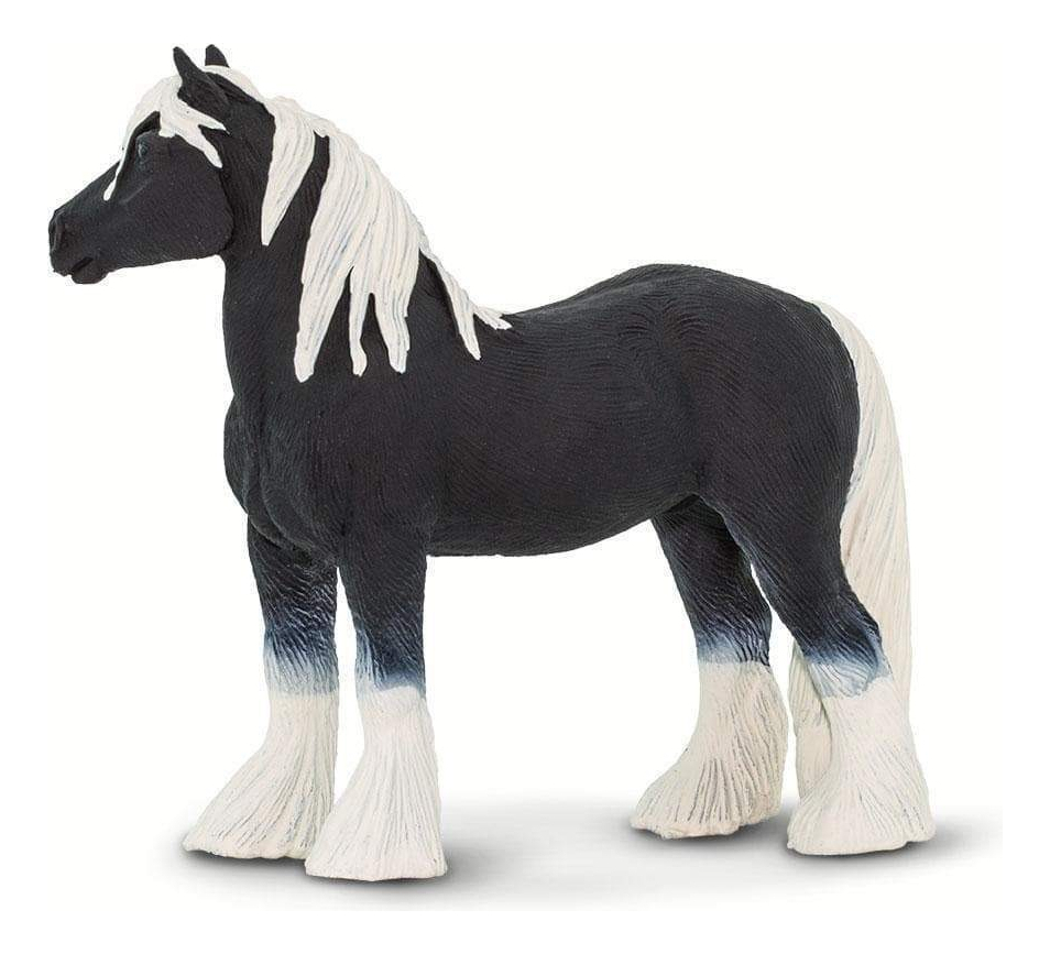 Caballo Semental Gyspy Vanner Figura Safari Coleccionable Tx