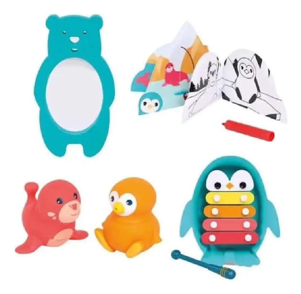 Set Divertido Juguetes De Baño Ludi Desarrollo Motriz Trex
