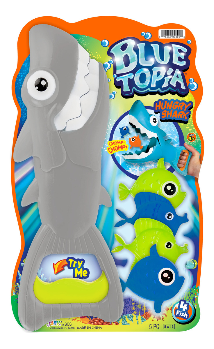 Atrapa Peces Juego Infantil Agua Motricidad Tiburon Jaru Tx