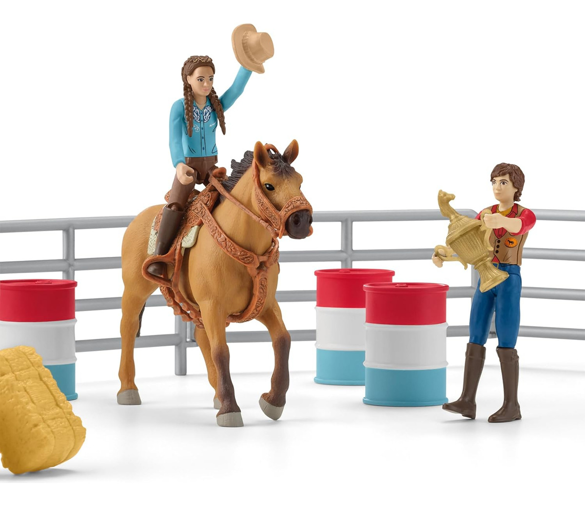 Set Figuras Show De Rodeo Toro Caballo Granja Schleich Trex
