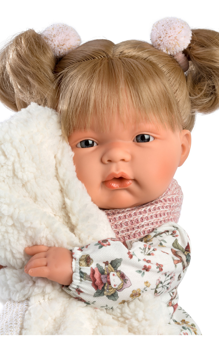 Muñeca Joelle Llorona Bebe Llorens 38cm Vestido Niña Trex