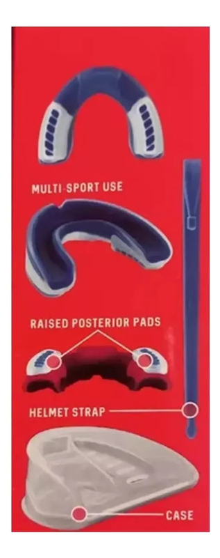 Protector Bucal 3d + Estuche Deportes Franklin Infantil Tx