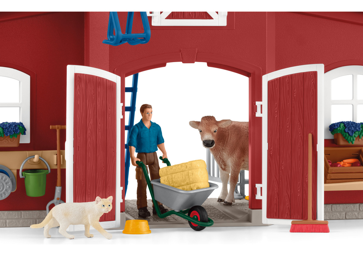 Granero Animales Granja + Accesorios Farm World Schleich Tx