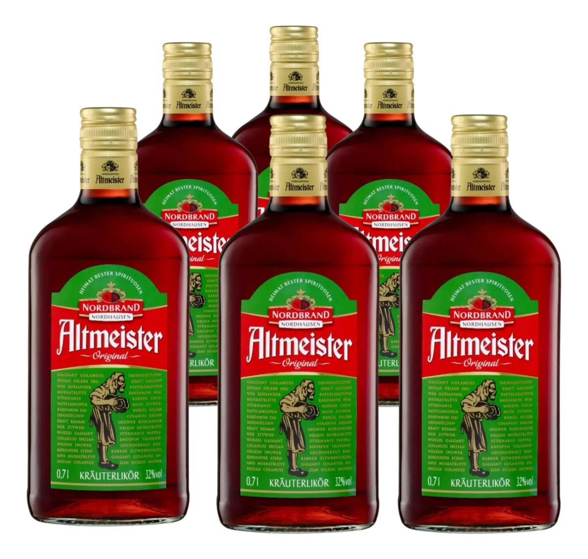 Licor De Hierbas Altmeister Original Pack X6 Botellas 700ml