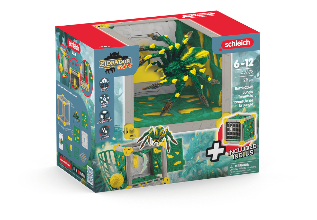 Set Figuras Jaula Monstruo Tarantula Selva Eldrador Schleich