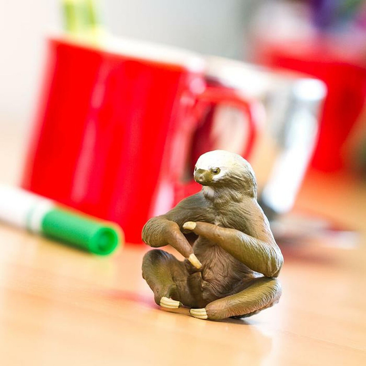 Perezoso De Dos Dedos Safari Figura Animal Muñeco Infantil