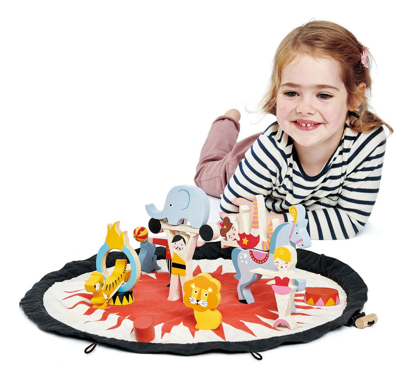 Apilador Circo Mágico Tender Leaf Juega Imaginación Niños Tx