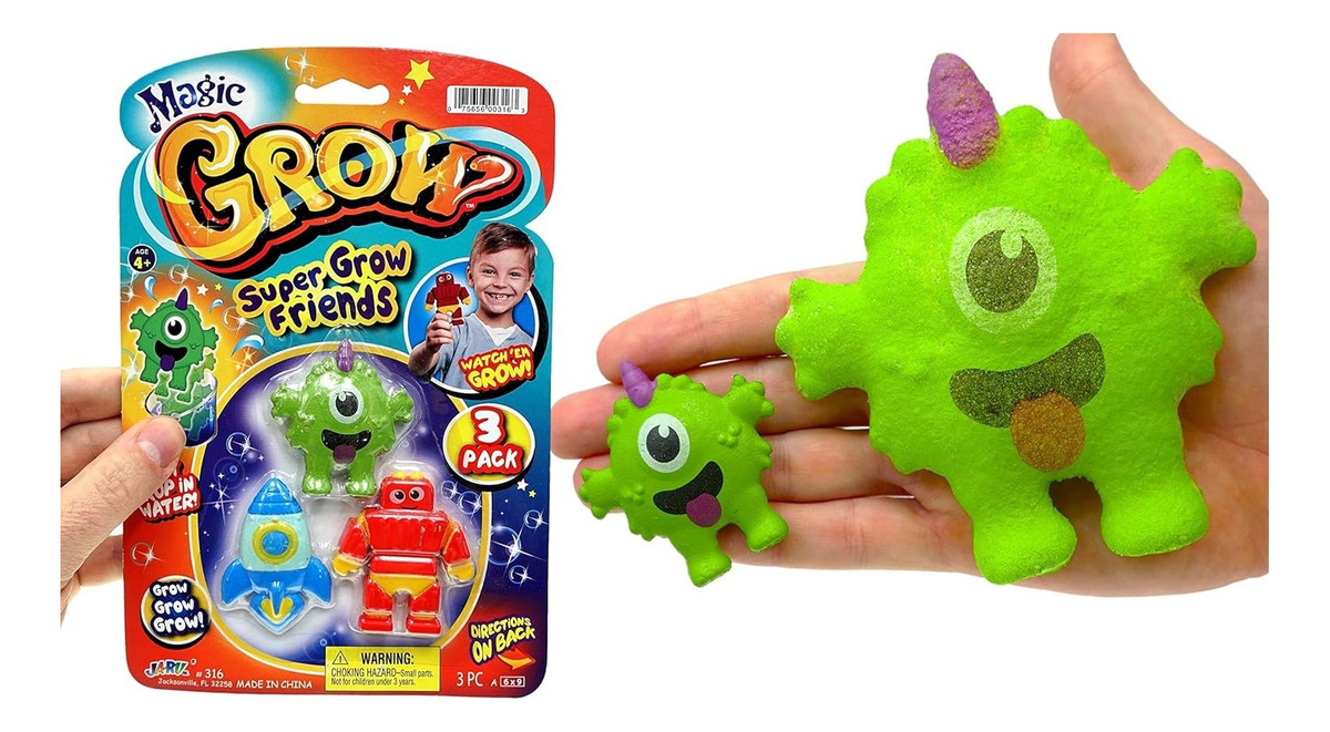 Super Amigos Crece En El Agua Hasta 300% Ja Ru Infantil Trex
