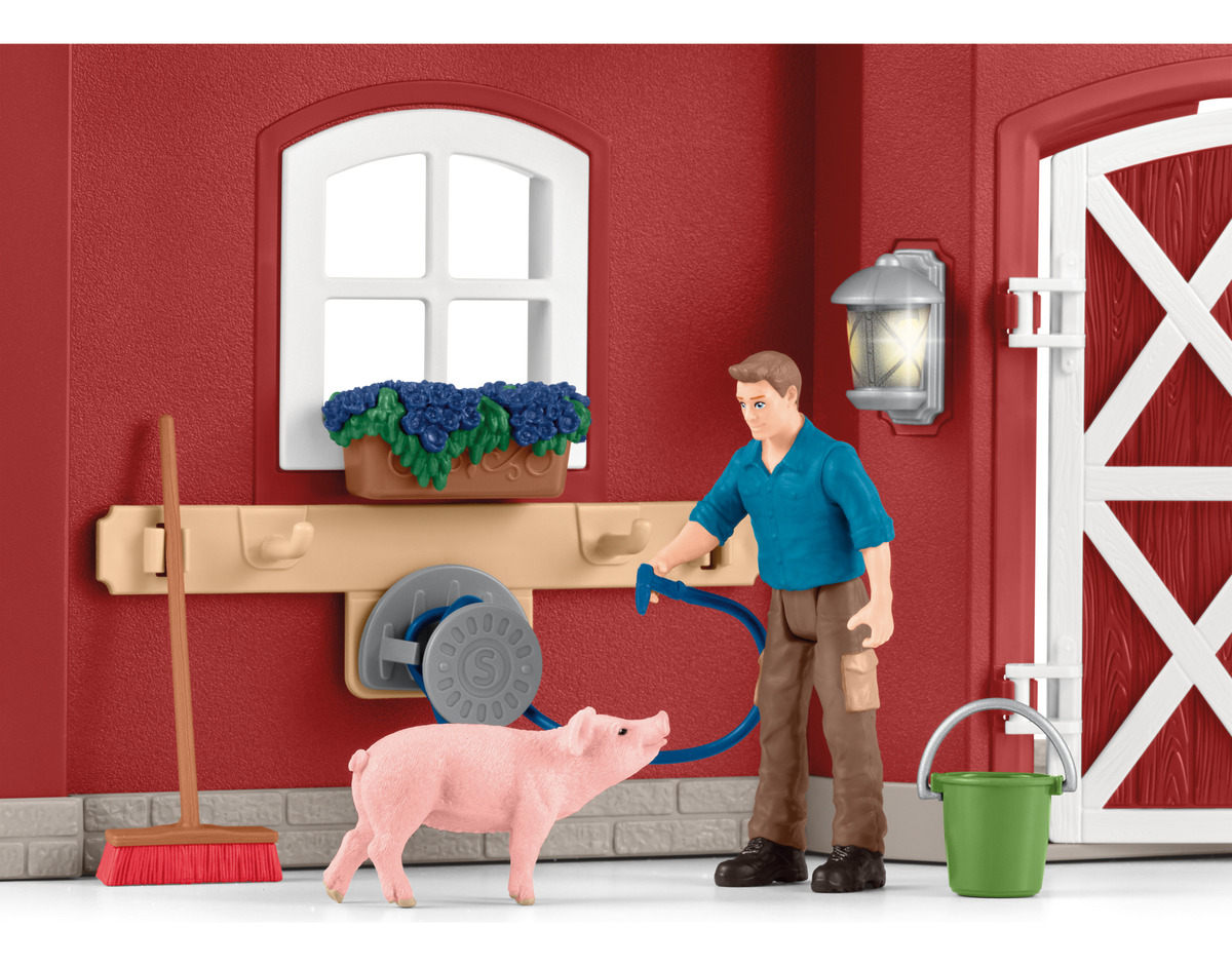 Granero Animales Granja + Accesorios Farm World Schleich Tx