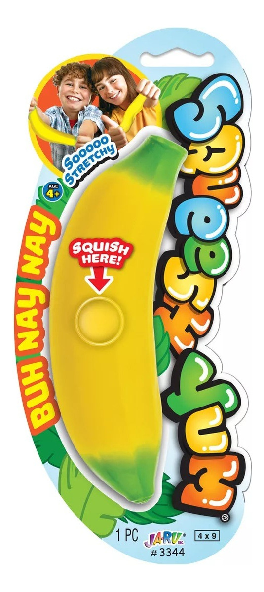 Squishy Banana Amanzaloco Juguete Goma Ja-ru Antiestres Trex