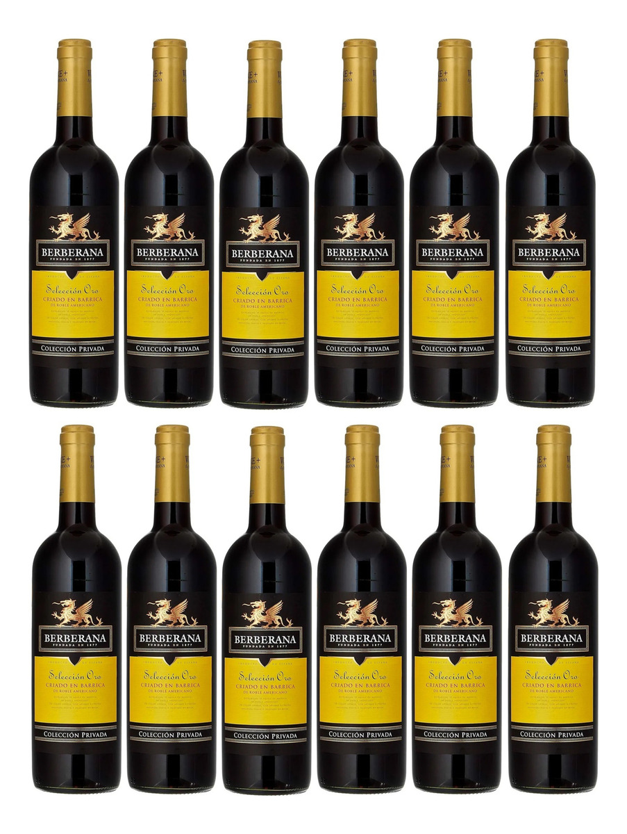 Vino X12 Selección Oro Tinto Berberana Botella 750ml Calidad
