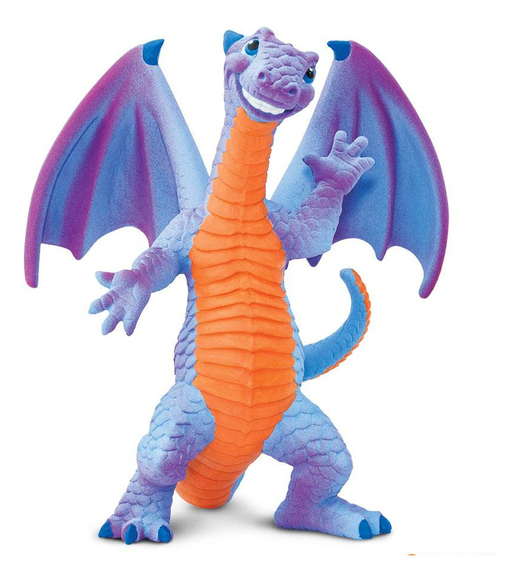 Dragon Feliz Mitico Realista Muñeco Niño Safari Colección Tx