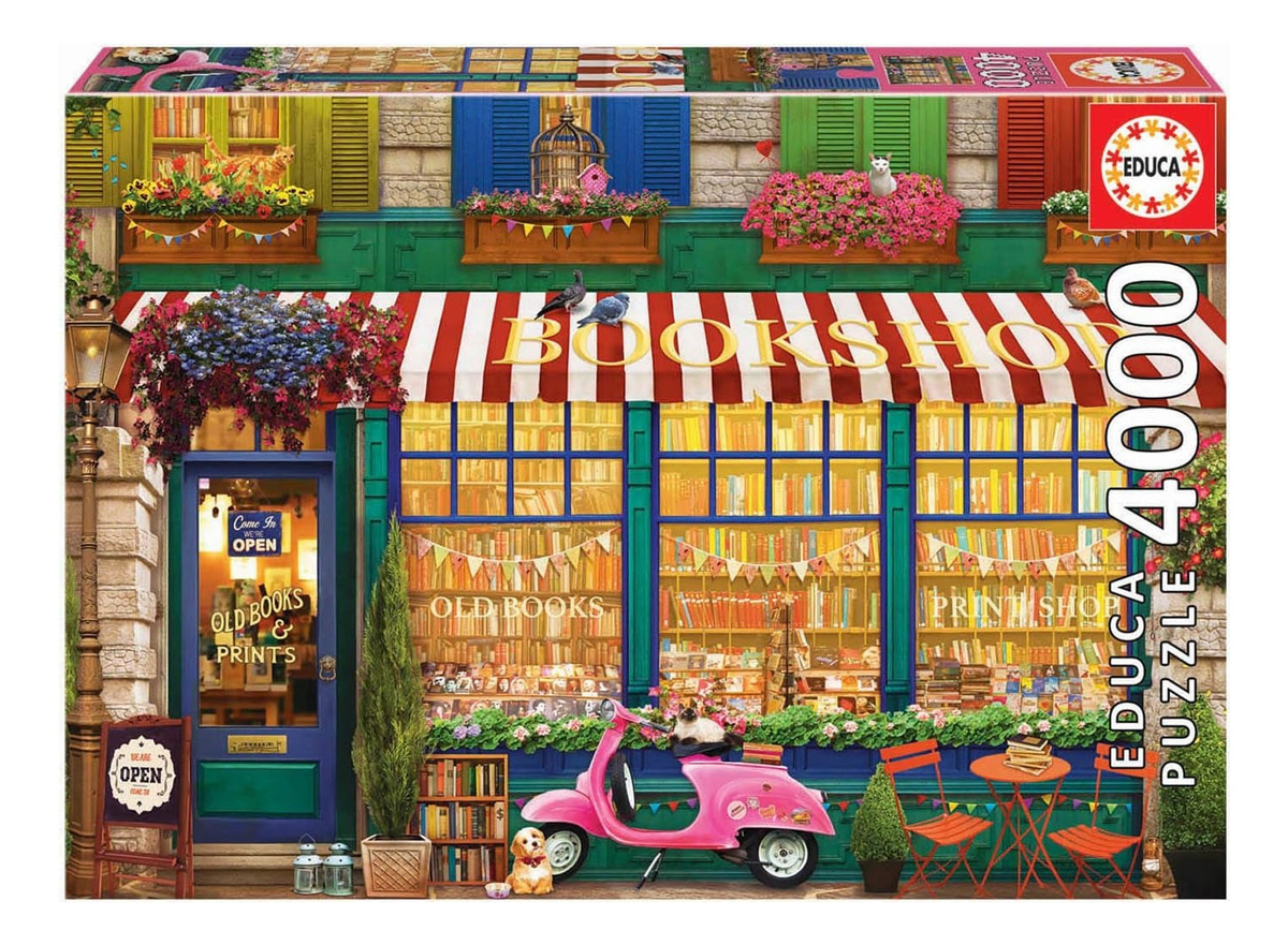 Puzzle Rompecabeza Educa Libreria Vintage 4000 Piezas Trex