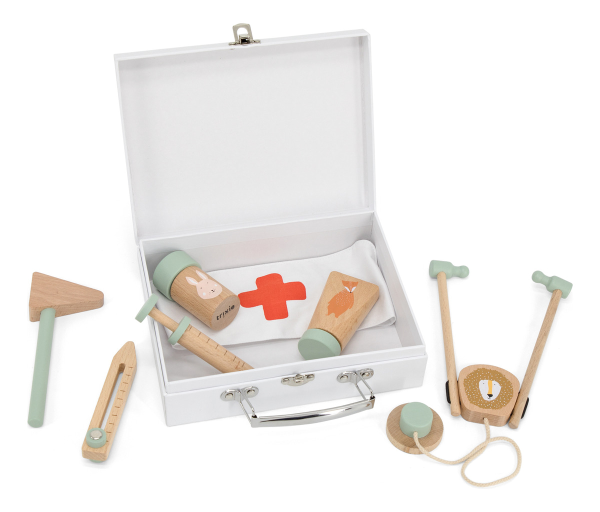Juego Doctor Set Primeros Auxilios Madera Trixie Infantil Tx