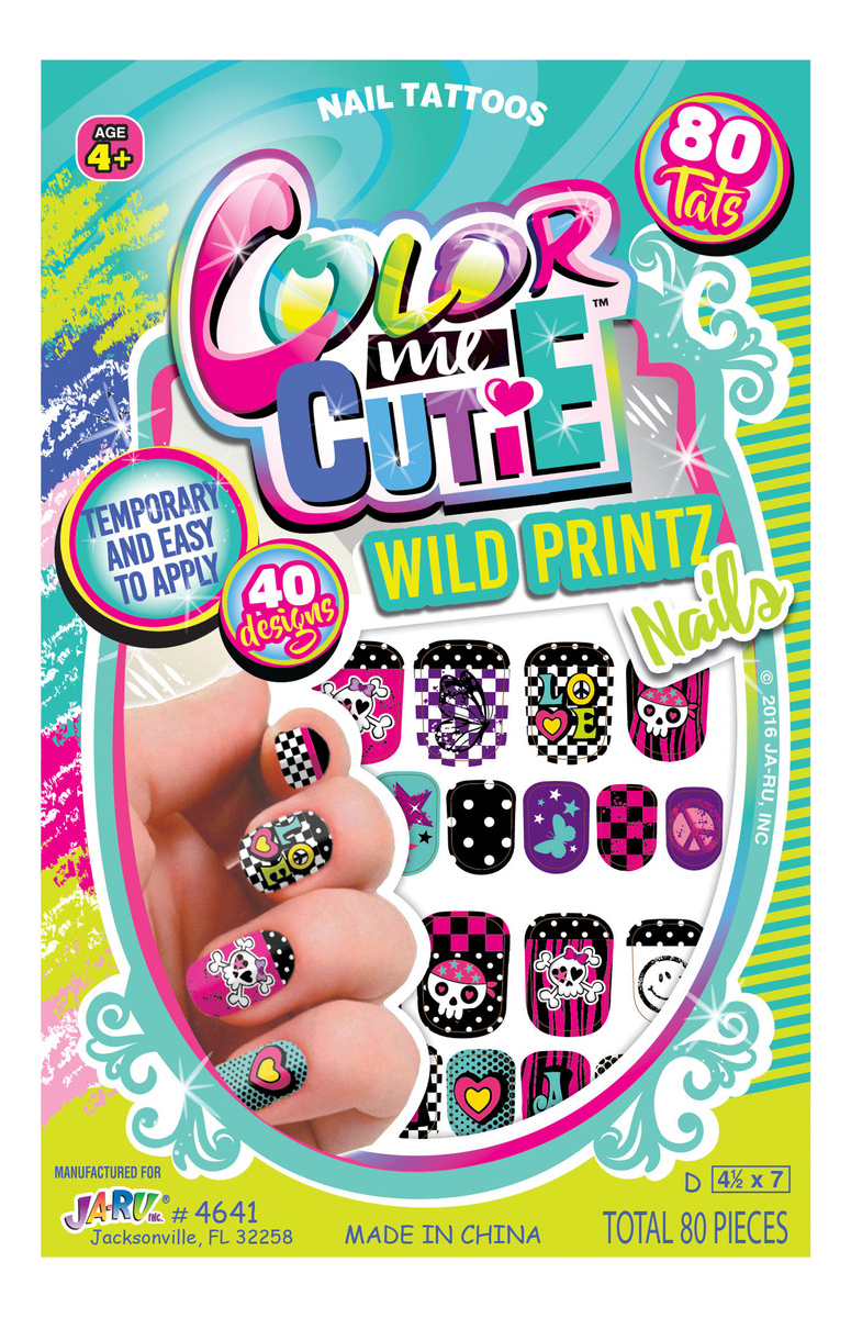 Tatoo Uñas Ja-ru Juguete Niña Diversion Ifantil Asegurada Tx