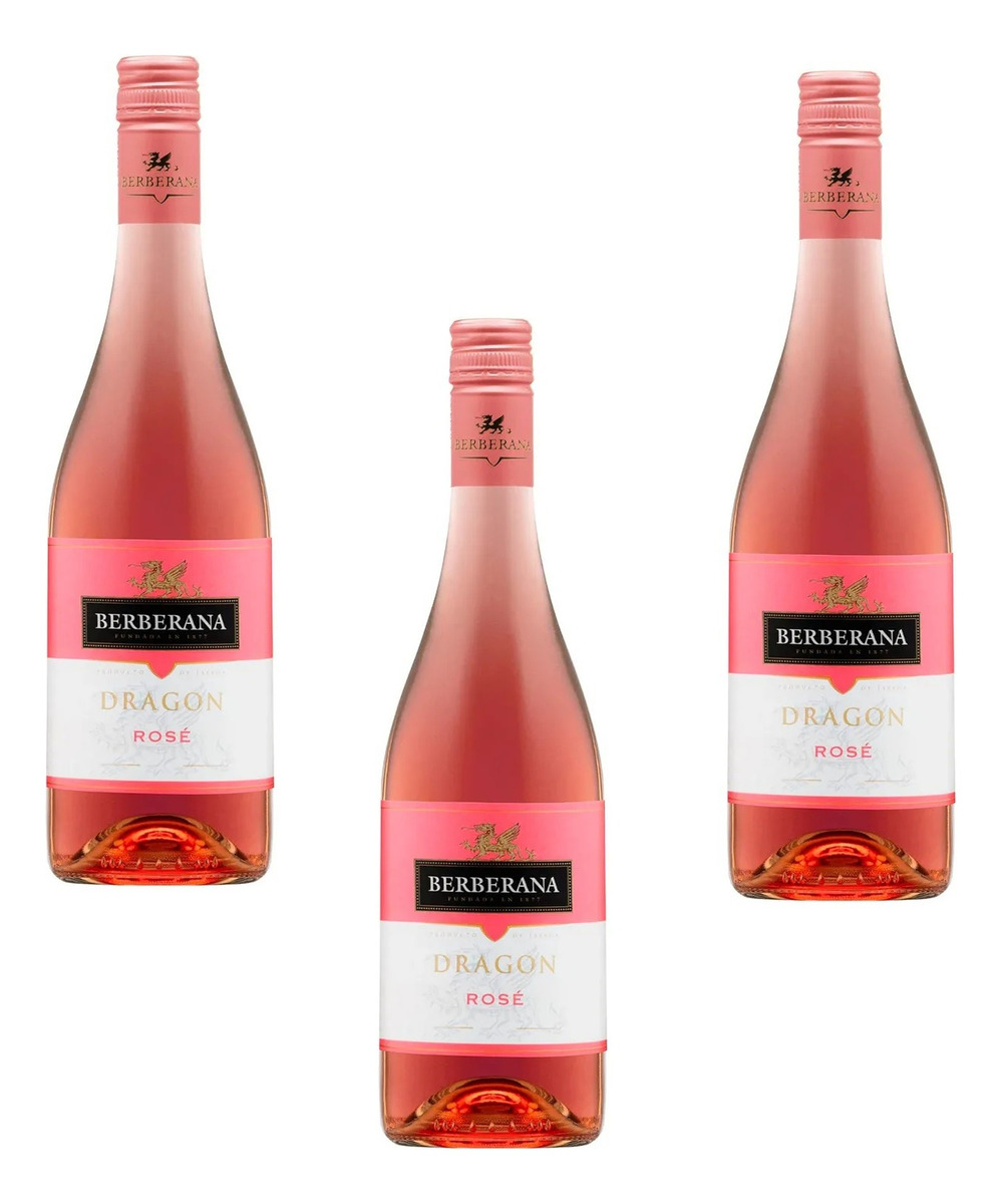 Vino X3 Dragon Rose Berberana Botella 750 Ml Calidad Trex