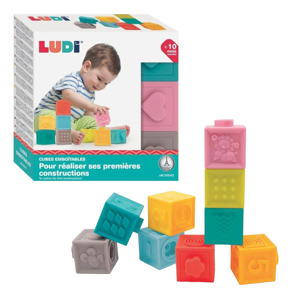 Cubos Apilables Flexibles De Silicona Ludi Educativos Trex