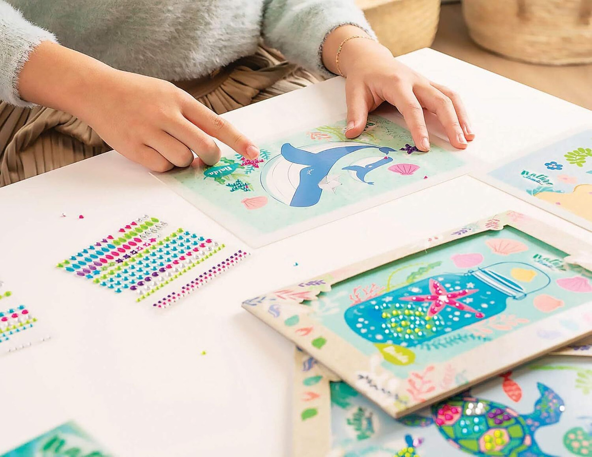Juego Crea Mosaico Con Brillos Manualidades Dibujo Educa Tx